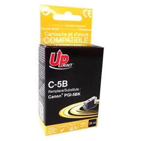 UPrint kompatibil. ink s PGI5BK, black, 380str., 26ml, C-5B, s čipom, pre Canon iP4200, 5200, 5200R, MP500, 800